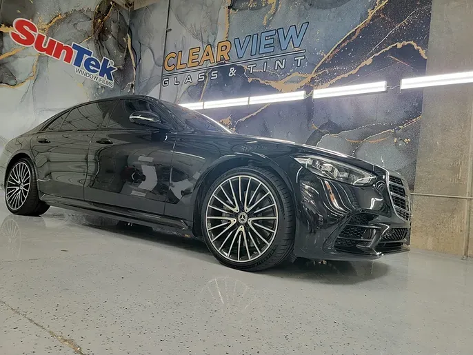 Black Mercedes after a Jacksons detail